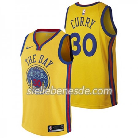 Herren NBA Golden State Warriors Trikot Stephen Curry 30 Nike City Edition Swingman